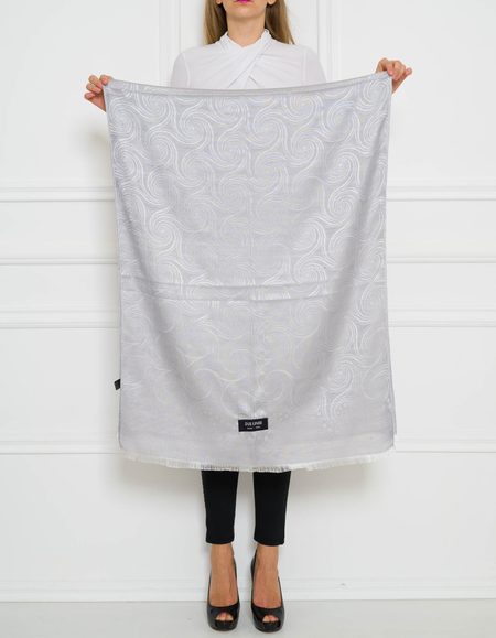 Foulard donna Due Linee - Grigio -