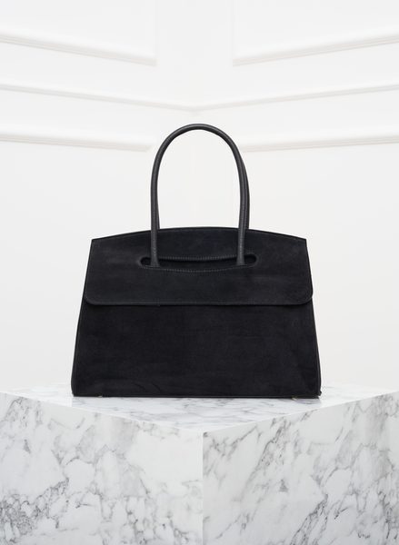 Glamorous by GLAM Geantă de mână din piele pentru femei - Neagră -