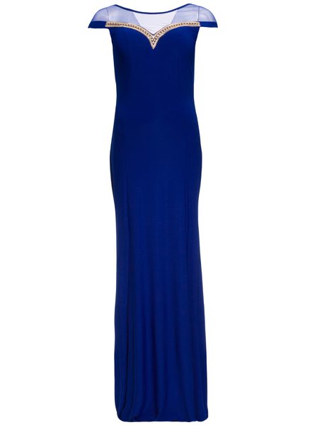 Vestido largo de mujer Due Linee - Azul -