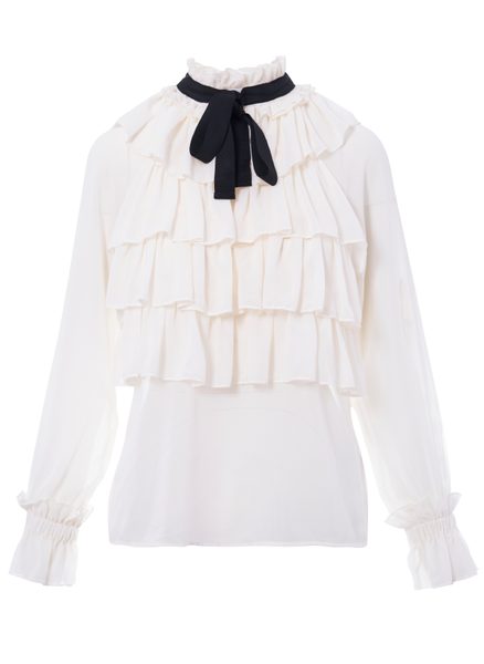 Women's top Due Linee - Creme -