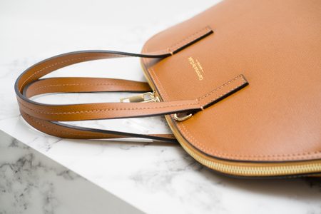 Real leather handbag Glamorous by GLAM - Brown -
