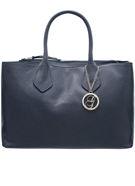 Real leather handbag Glamorous by GLAM - Dark blue -