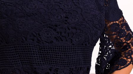 Lace dress Due Linee - Dark blue -