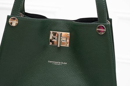 Borsa a spalla da donna in pelle Glamorous by GLAM - Verde -