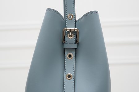 Kožená kabelka MARIA matná - svetlo modrá -