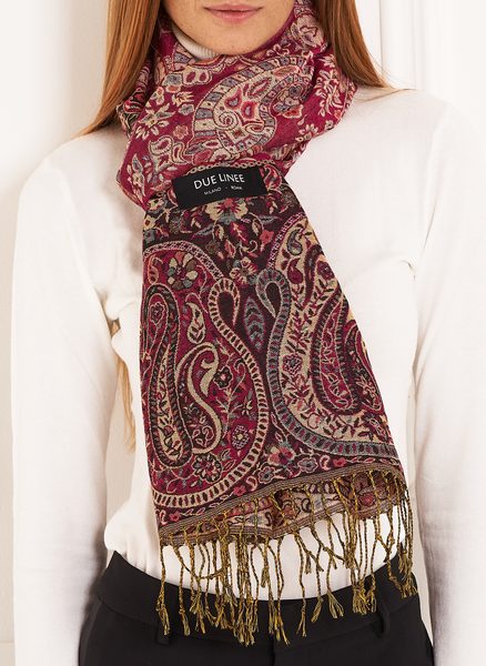 Foulard donna Due Linee - Rosa -