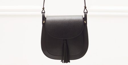 Geantă din piele crossbody pentru femei Glamorous by GLAM - Neagră -