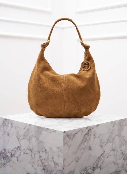 Dámská semišová kabelka marrone -