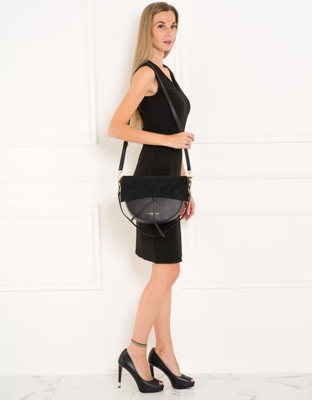 Bolso de hombro de cuero para mujer Glamorous by GLAM - Negro -