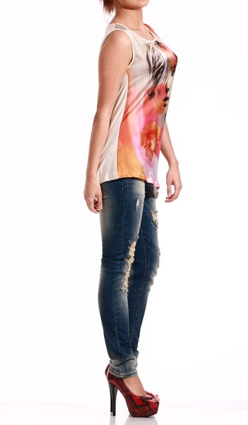 Delší tunika oranžová -