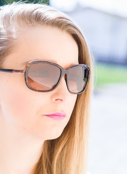 Damskie okulary przeciwsłoneczne Calvin Klein - brązowy -