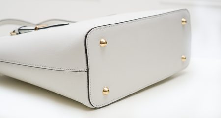 Real leather shoulder bag Glamorous by GLAM - White -