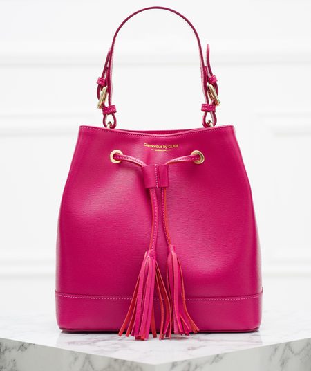 Bolso de cuero de mano para mujer Glamorous by GLAM - Rosa -