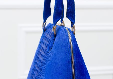 Real leather handbag Glamorous by GLAM - Blue -