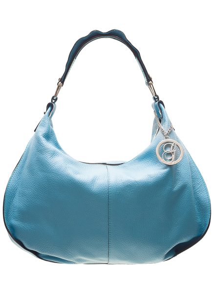 Real leather shoulder bag Glamorous by GLAM - Blue -