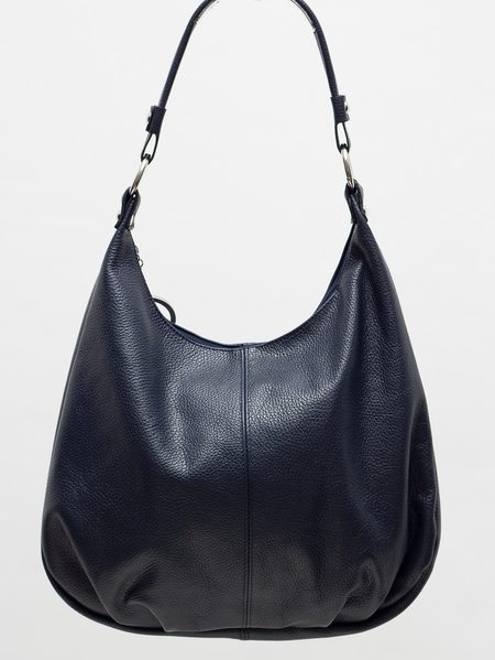 Kožená kabelka vak modrá -