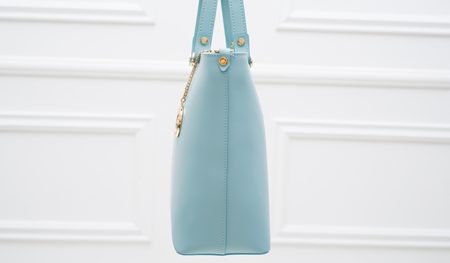 Real leather handbag Glamorous by GLAM - Blue -