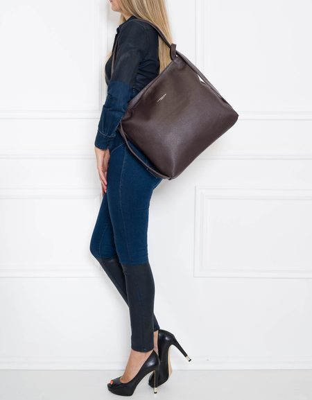 Borsa a spalla da donna in pelle Glamorous by GLAM - Marrone -