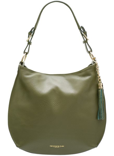 Real leather shoulder bag Glamorous by GLAM - Green -