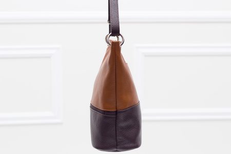 Bolso de hombro de cuero para mujer Glamorous by GLAM - Marrón -