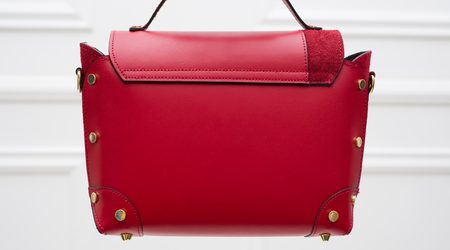 Real leather handbag Glamorous by GLAM - Red -