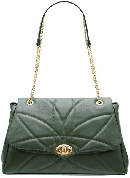 Bolso de hombro de cuero para mujer Glamorous by GLAM - Verde -
