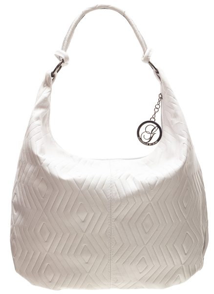 Borsa a spalla da donna in pelle Glamorous by GLAM - Bianco -