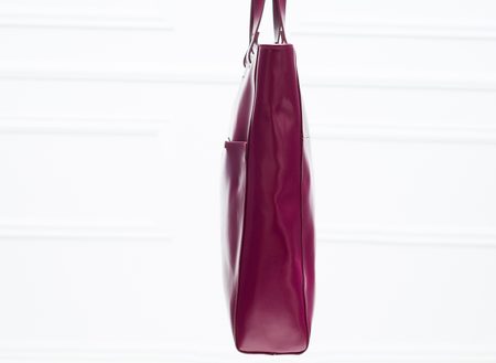 Real leather shoulder bag Guy Laroche Paris - Wine -