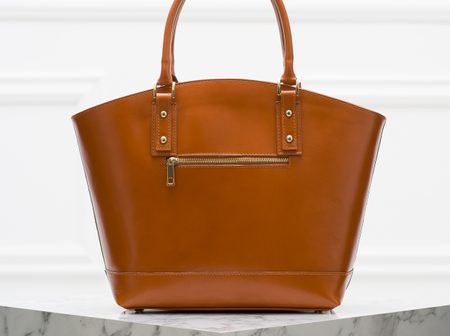 Real leather handbag Glamorous by GLAM - Brown -