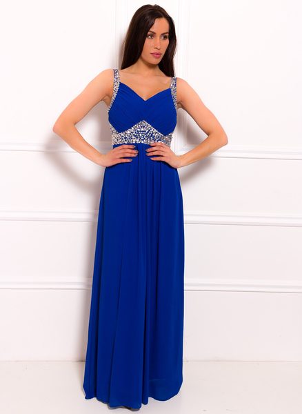 Maxi dress Due Linee - Blue -