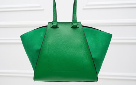 Real leather shoulder bag Glamorous by GLAM - Green -