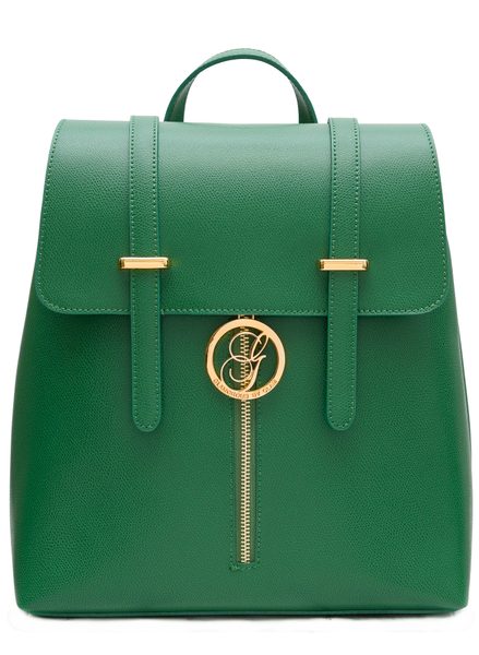 Women's real leather backpack Glamorous by GLAM - Green -