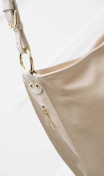 Bolso de hombro de cuero para mujer Glamorous by GLAM - Beige -