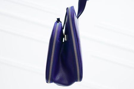 Bolso de cuero de mano para mujer Guy Laroche Paris - Azul -