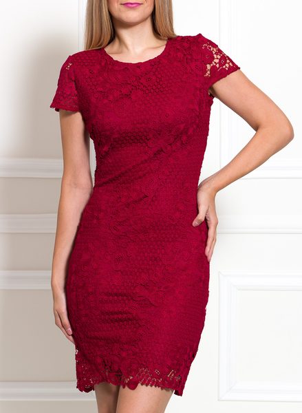 Lace dress Due Linee - Wine -