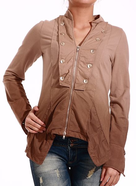 GbyG moderné sako hnedé -