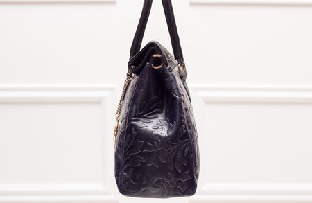 Real leather handbag Glamorous by GLAM - Blue -