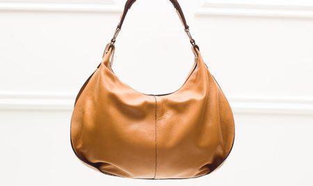 Real leather shoulder bag Glamorous by GLAM - Brown -