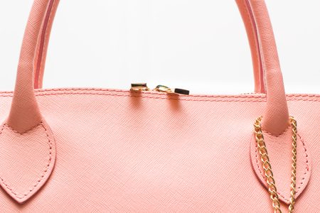 Bolso de cuero de mano para mujer Glamorous by GLAM - Salmón -