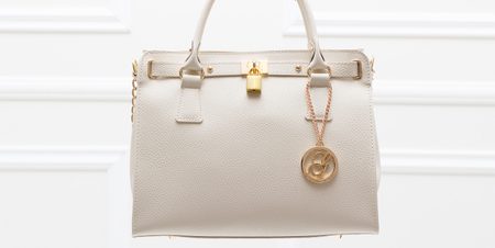 Bolso de cuero de mano para mujer Glamorous by GLAM - Beige -