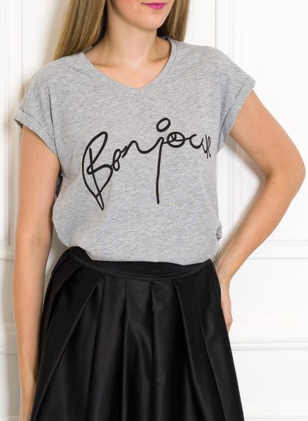 Dámské tričko Bonjour šedé -