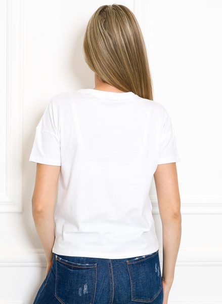 Women's T-shirt Due Linee - White -