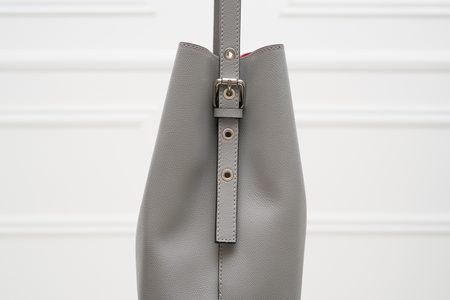 Real leather shoulder bag Glamorous by GLAM - Grey -