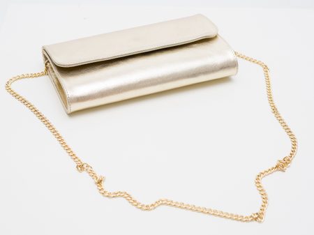 Real leather clutch Glamorous by GLAM - Gold -