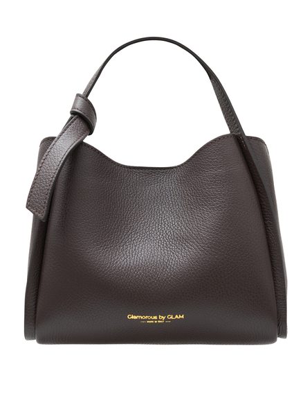 Real leather handbag Glamorous by GLAM - Brown -