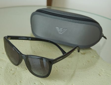Damskie okulary przeciwsłoneczne Emporio Armani - czarny -