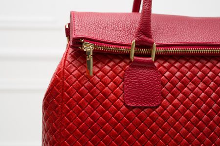 Borsa a mano da donna in pelle Glamorous by GLAM - Rosso -