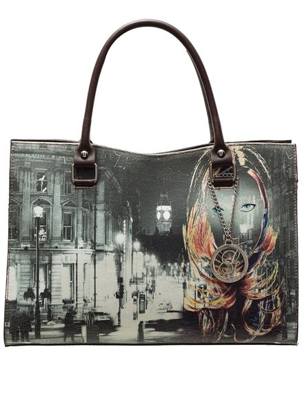 Borsa a spalla da donna in pelle Glamorous by GLAM - Marrone -