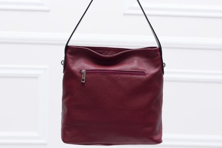 Real leather shoulder bag Glamorous by GLAM - Red -