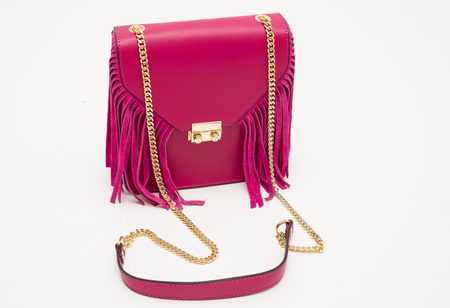 Real leather crossbody bag Glamorous by GLAM - Pink -